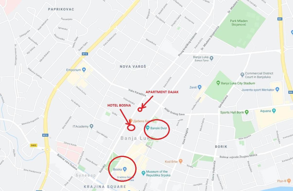 Apartment Dajak Centar Banyaluka Dış mekan fotoğraf